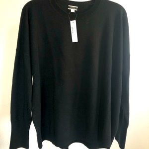 JCrew black cashmere sweater